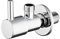Ibergrif M22025-3/8 Llave de Escuadra, Válvula de Ángulo Acero Inoxidable, 1/2 X 3/8, Cromo