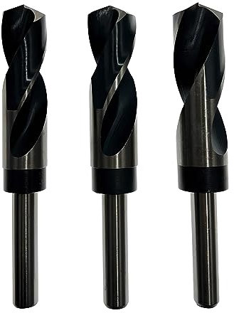 FalonTech Juego de Brocas para Metal HSS de 3 piezas (22 mm, 24 mm, 25 mm) - de Acero Rápido - Juego de Brocas Espirales Precisas y Centradas para taladros de Acero Inoxidable