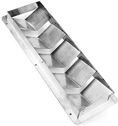 Marine-Lüftungsgitter für Boote, Quadratisch, Edelstahl, 5 Schlitze, Gitterabdeckung, Rollläden für Boote, Jalousie, Marine-Lüftungsgitter