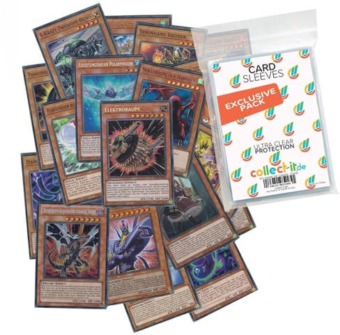 Yu-Gi-Oh! 30 Verschiedene Effektmonster - Deutsch + 40 Exklusive Collect-it.de Hüllen
