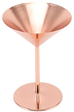 Verres à Martini En Acier Inoxydable, Verres à Cocktail En Métal Doré Rose Durable Gobelets à Vin Martini En Cuivre Pour les Parties De Camping-Car