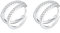 925 Silber Double Hoop Ohrringe Creolen, Kleine Hypoallergene Knorpel Huggie Ohrringe, Einzigartiges Geschenk für Frauen Mädchen 12mm (Doppelte CZ)