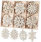 Weihnachtsdeko,Schneeflocken deko 30 STK,für Weihnachtsbaumschmuck,Christmas Decorations&Weihnachtsdeko Innen&Christbaumschmuck&Weihnachtsbaum Deko,mit ca.10cm Durchmesser,Holz