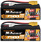 Nihewo 3S Lipo Battery, 2Packs RC Battery 11.1V 7500mAh 100C 3S Lipo Hard Case XT90 Connector Compatible with Arrma Axial Losi 1/8 1/10 RC Car Truck Truggy Vehicles Tank Boat Airplane Models