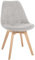 CLP Esszimmerstuhl Linares Kunststoff I Stoff I Samt I Cord I Lederoptik I Lehnstuhl Mit Holzgestell, Farbe:beige, Material:Cord