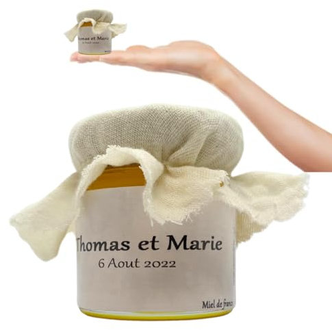 Pot de miel spéciale mariage 40 grs (Blanc)