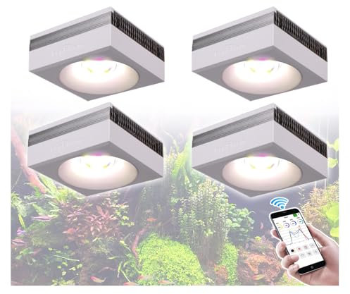 PopBloom RL90 Süßwasser aquarium led vollspektrum aquarium lampe led beleuchtung mondlicht led für aquarium wasserpflanzen und fische,für 180-240cm Aquarien