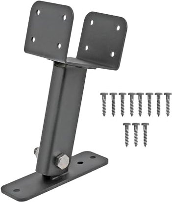 Patio Roof Riser, Pergola Roof Riser Beam Bracket, Stainless Steel Roof Riser Brackets Kit, Adjustable Roof Beam Mount Brackets, Easy to Install Wood Post Deck Support Bracket for Roof Pergola