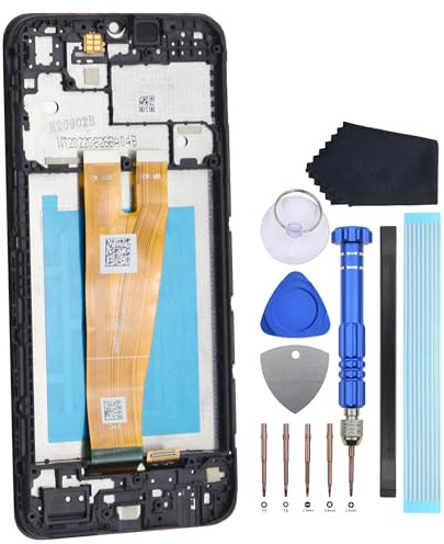 VEKIR Écran tactile complet de remplacement avec cadre d'écran pour Samsung Galaxy A04 SM-A045F