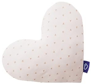 Träumeland GmbH Kuschelkissen Herz Twister beige, 38 x 30 x 12 cm