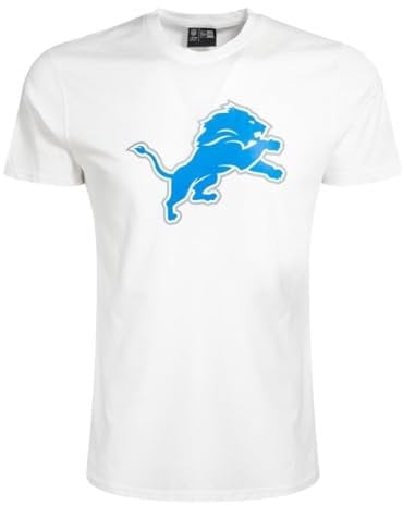 New Era Detroit Lions NFL Team Logo Weiß T-Shirt - L