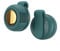Personal Fan Under Shirt, Waist Clip Fan, Waist Neck Fan with Clip, 3 Speeds Adjustable Waist Fan 360° Rotating Cool Fan(green)
