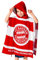 FC Bayern München I Badeponcho| Handtuch mit Kapuze I Kinder I Rot/Weiß