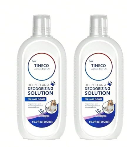 Detergente per pavimenti - Pulisce in profondità un'ampia gamma di pavimenti duri - Profumo di lavanda - 500 ml - Compatibile con Tineco IFloor 2/3 Breeze, FLOOR ONE S3/S5/S5 Pro 2/S6/S7 Pro(2pc)