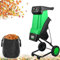 QYOEGSQ Electric Garden Shredder,2400W Multifunctional Leaf Branch Shredder with Debris Bag,4500RPM Rapid Wood Chipper Garden Cleaning Tool,for Outside Garden