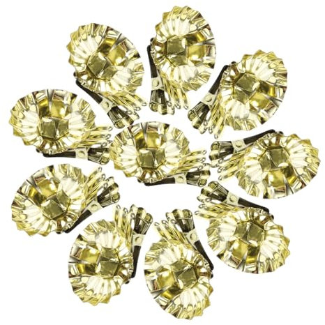 PAMINGONO 10stücke Weihnachtsbaum Kerzenhalter Clips Metall Festliche Kerzenständer Für Stilvolle Dekoration Bei Weihnachten Und Feiertagen