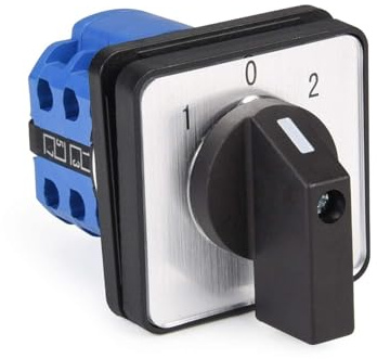 Universal-Nockenschalter, Drehschalter, Wechselschalter SZW26-20/D202,2, 2 Phasen, 8 Klemmen, 660V, 20A, 3 Positionen (An-Aus-An)