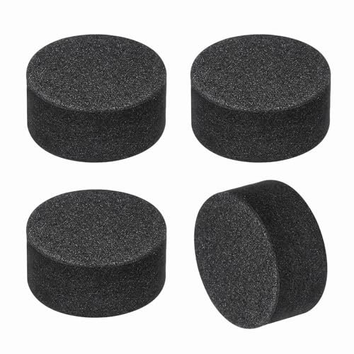 sourcing map 4 Pcs Single Sided Speaker Isolation Feet Pads, 20mmx10mm Non Slip Foam Shock Absorption Base Pad Amplifier Stand Feet Mat for Speaker HiFi Home Theater Sound System, Black