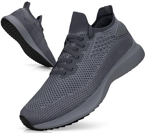 Giniros Slip On Zapatillas de Deporte Malla Zapatillas Running Hombre Tenis | Slip-on, Suave, Ligero, Mesh Respirable, EVA Antideslizante y Amortiguante, para Deporte, Exterior, Tenis, Trabajo y Diario