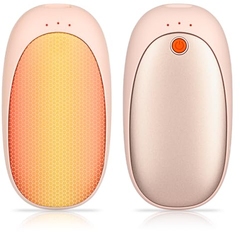 Magnetic Hand Warmers Rechargeable 2Pack, 6000mAh Electric Portable Pocket Handwarmers/ 3 Heating Modes/ 20Hrs Long Heating/Type-C Electric Split/Gifts for Women Men, Outdoor Camping