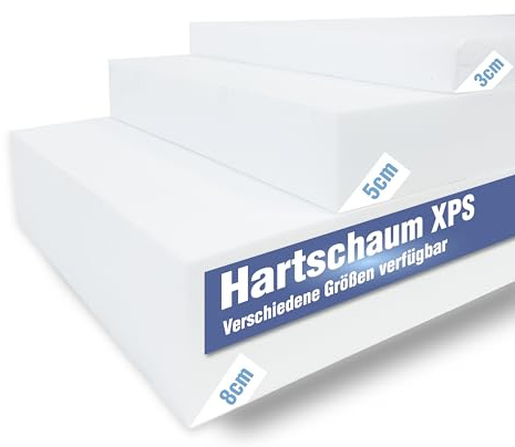 Modellbauwerk® 3 Stück Hartschaumplatte XPS – Strahlendweiß – 59,5 x 30 x 5cm – Für Architekturmodellbau & Dioramen – Modellbauplatte für Architekten & Bastler