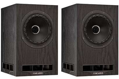 Fyne Audio F5e Bookshelf Speakers - Black Oak