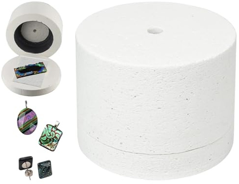 Four à micro-ondes pour poterie, four à micro-ondes pour la fusion du verre avec des fours, papier, verre, bijoux, outils de bricolage la maison, 4, 7x3, 3 pouces, 1 pièce.