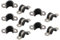 sourcing map 10 Stück 10 mm Durchmesser Gummierte U-förmige Edelstahl Schlauch Schellen Klemmen Kabel DE de