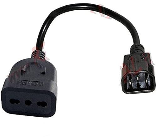 r2digital Cavo Convertitore Da Presa Europea Italiana Femmina A Iec Vde Maschio Adattatore Per Ups E Gruppo Di Continuita