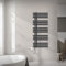 ECD Germany Iron EM Design Badheizkörper Elektrisch mit Heizstab 900 W - 500 x 1200 mm - Anthrazit - Designheizkörper Paneelheizkörper Heizkörper Handtuchwärmer Handtuchtrockner