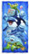 YISUMEI - Badetuch - Ozean Tier Delphin Hai Schildkröten Wal Selfie - 70 cm x 140 cm Strandtuch