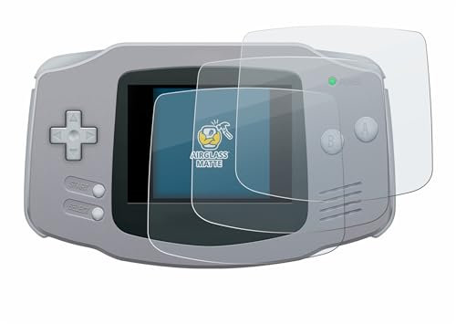 BROTECT Entspiegelungs Schutzglas für Nintendo Gameboy Advance GBA (3 Stück) Schutzfolie Panzer Folie Glas Matt [Extrem Kratzfest 9H, Anti-Reflex]