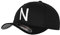 GIDUTEX Flexfit Original Schwarze Basecap Baseball Cap Wooly Combed Mütze inkl. Initial Buchstaben in 3D Stick weiß (S/M, N)