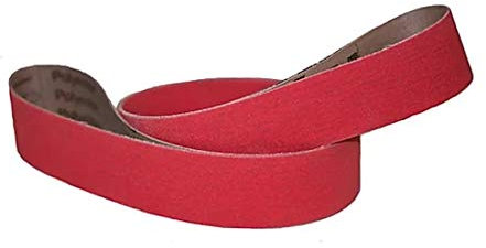 2X72 Performance RED Premium Ceramic VSM Sanding Belts 3 Pack Long Lasting X Weight Backing (36 Grit)