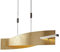 Lucande LED Pendelleuchte Goldoptik dimmbar, Esstisch Hängelampe höhenverstellbar, 24W LED gesamt, Esszimmerlampe, Esstischlampe