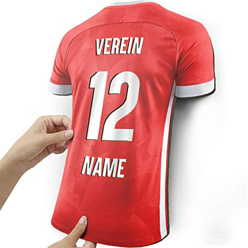 Elbeffekt Trikotlampe für Bayern Fans aus Holz - personalisierbares Geschenk - schenke Dein individuellen Fanartikel aus Holz