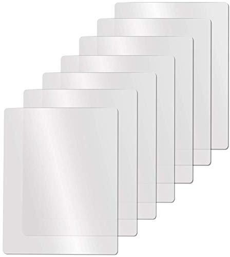 Cuasting Clear Flexible Plastic Cutting Board Mats Set, 7 x 17.5 x 12 Inches, Transparent