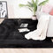 FRAAI | Home & Living Hochflor Teppich - Comfy Supreme Schwarz - Shaggy, Einfarbig - Modern, Skandinavisch - Wohnzimmer, Esszimmer, Schlafzimmer - Fellteppich - Carpet