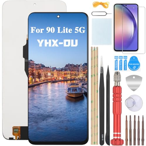YHX-OU 6.7'' Negro Pantalla LCD para Honor 90 Lite 5G CRT-NX1 LCD Display Asamblea Pantalla Táctil Completa Reemplazo de Pantalla + Herramienta + 1 Protector de Pantalla