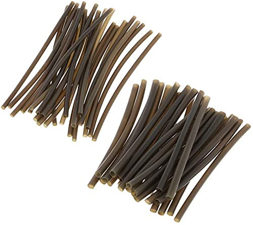 Angel-Rigs Tube Schrumpfschlauch für Karpfen-/Süßwasserangeln, 50 Stück