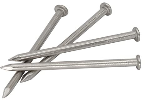 YANGQI yaoqijie 15mm 20mm 27mm 30mm 40mm 50mm 65mm Length 201 304 Stainless Steel Ceiling Grid Floor Wall Cement Flat Brad Concrete Nail lasting (Color : 1000Pcs 15mm 201ss)