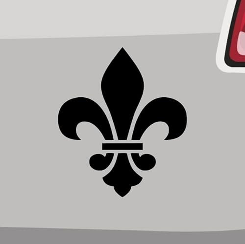 Heraldische Lilie Aufkleber -6 Größen 21 Farben- Fleur de Lis Wappen Frankreich