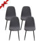 Jaotto Stuhlhussen 4er Set Strech, Esszimmerstühle Bezug Universal Waschbar Abnehmbare,Elegante Stuhlbezug Stuhlabdeckung Antirutsch, Küchenstühle für Büro Esszimmer Wohnzimmer,Diagonale Braun