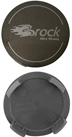 4 Stück Original Brock Nabendeckel 57mm Dark Sparkle EM165 4er-Set Nabenkappen Felgenkappen Radnabenkappen Nabenabdeckungen Felgennabenabdeckungen Radnabenabdeckungen Felgennabendeckel Radnabendeckel