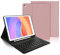 IVEOPPE Coque Clavier pour iPad 9.7 Pouces 6ème Génération 2018/iPad 5ème 9.7 2017/iPad Air 2/1, IPAD 9.7 AZERTY Désassemblage magnétique Clavier Bluetooth, Version française, Rose