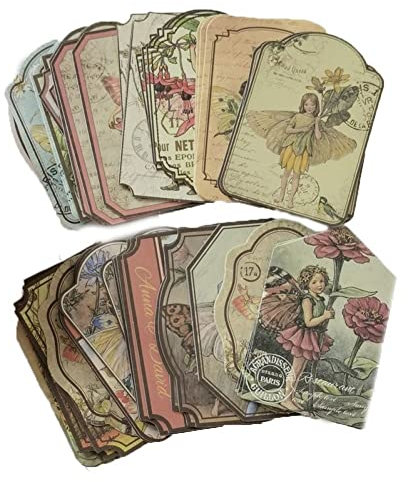 Danlai 60pcs/Box Vintage Märchen Blumen Aufkleber Bastelaufkleber Dekoratives Aufkleber Für Scrapbooking -album