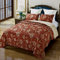 Qucover Tagesdecke Bettüberwurf 260x280cm Rot, Baumwolle Tagesdecke Set mit 2 Kissenbzügen 50x75cm für Doppelbett, Landhausstil Decke Gesteppt, Wendedecke mit Blumenmuster, Überwurfdecke