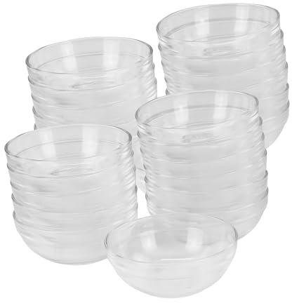 GVK ECO Glasschüssel Ø 10cm 24 Stück im Set Beilagenschüssel Dessertschale Stapelschale