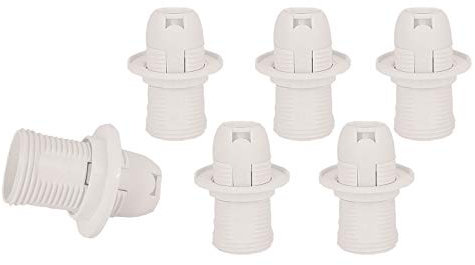 YinzPlus MEHRWEG 6 Stück pro Packung E14 Lampenfassung Weiße Farbe E14 Lampenfassung Kerzenlampenhalter