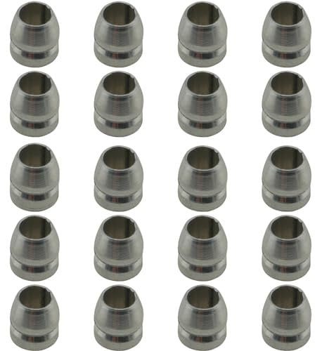 ZCZQC 20PCS Safety Round Handle Wedge Steel Hammer Handle Splitting Wedge Set Metal Axe Farm Tool Reinforcement Accessories Iron Wedge Steel Hammer Plug for Wooden Handle Tools Axe Sledge 8mm